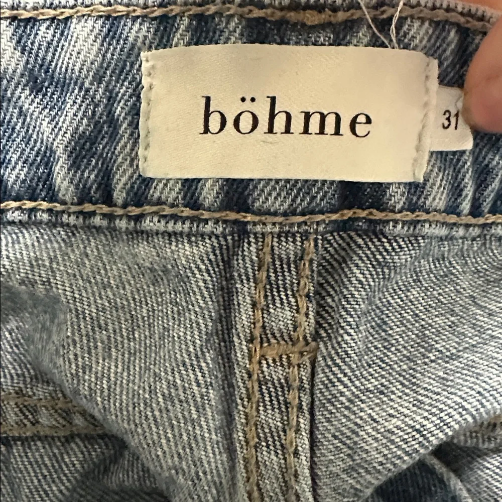 ⭐️ Bohme Wide Leg  High Rise Cropped Jeans - Picture 3 of 4